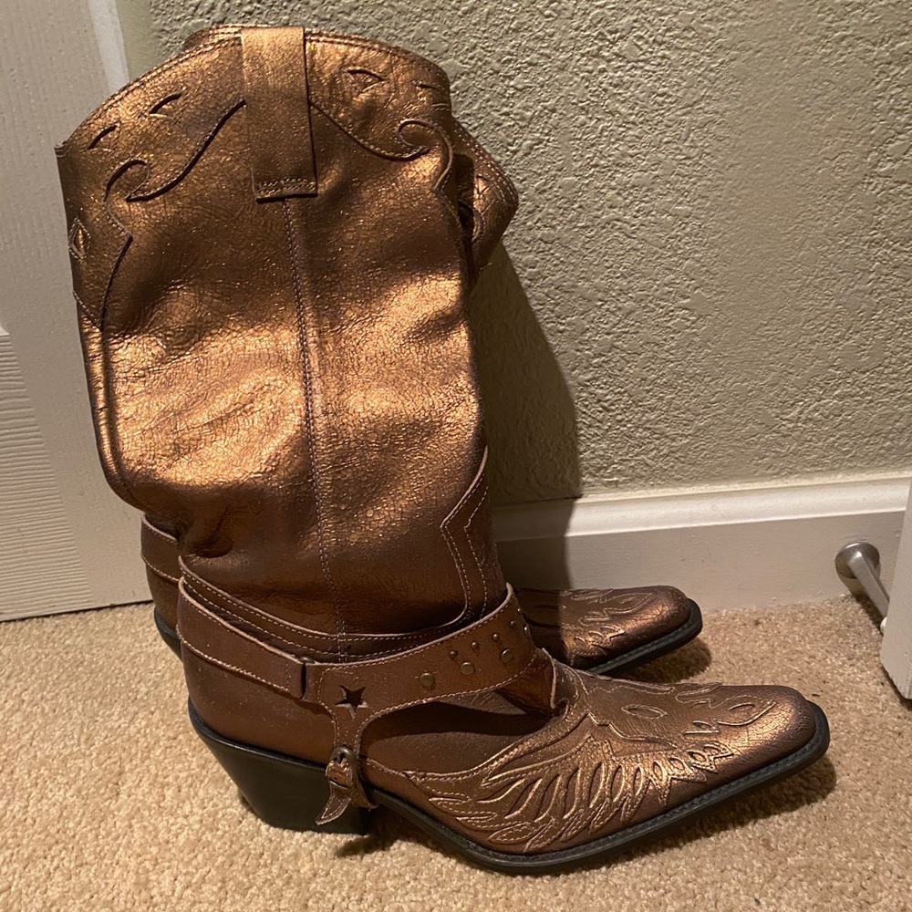 MIA BRONZE COWBOY BOOTS